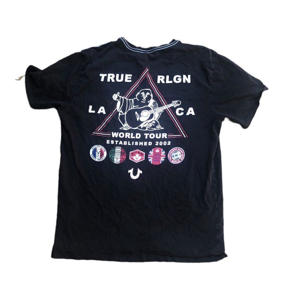 True Religion T Shirt Big Logo Large